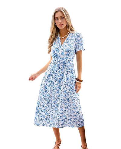 Cupshe Women's Soft Launch Floral Maxi Beach Dress