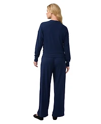 Ingrid + Isabel Maternity Dolman-Sleeve Tie-Front Cropped Knit Top