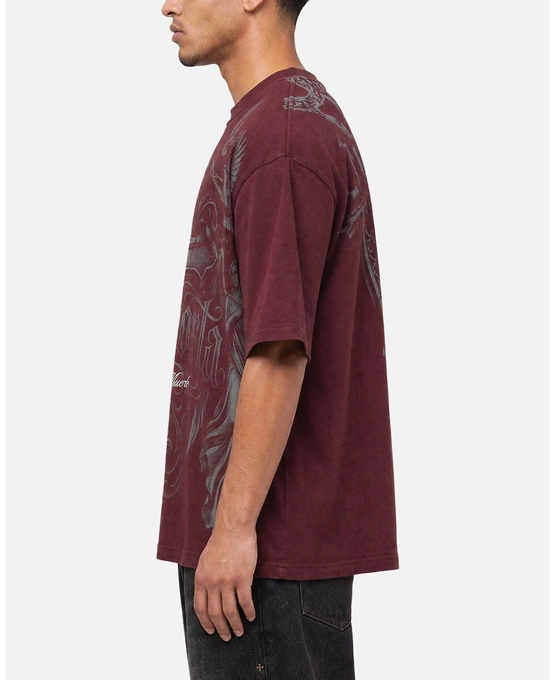 Saint Morta Men's Renaissance Oversized Graphic Washed T-Shirt