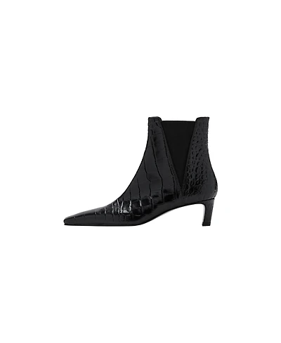 Mango Women's Selection Leather Ankle Boots