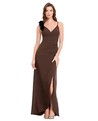 Dress the Population Women's Camelia Ruffled A-Line Maxi