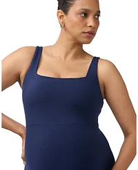 Ingrid + Isabel Maternity Sleeveless Knit Nursing Unitard