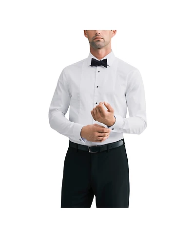 Calvin Klein Men's Ck Occasion Spread Collar French Cuff Stretch Dress Shirt