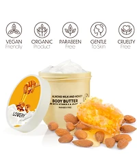 Lovery Almond Milk and Honey Whipped Body Butter, 2-Pack Body Care Set