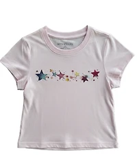 With Jules Girls' 4-16 Mini Stars Rhinestone Graphic T-Shirt