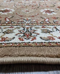Closeout! Km Home 1592/1070/Beige Pesaro Beige 3'3" x 4'11" Area Rug