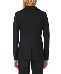 CeCe Women's Stretch Single-Breasted Blazer With Patch Pockets