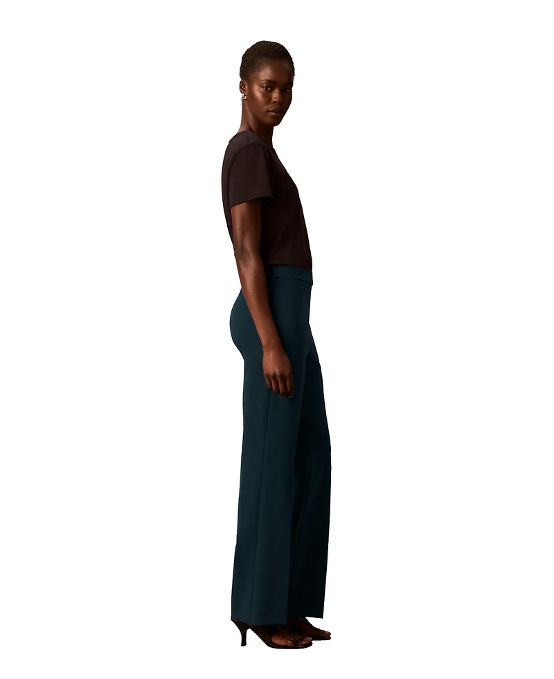 Calvin Klein Petite High-Rise Bootcut Pants