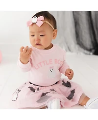 Sweet Wink Baby Girls' Little Boo Long-Sleeve Halloween Cotton Romper