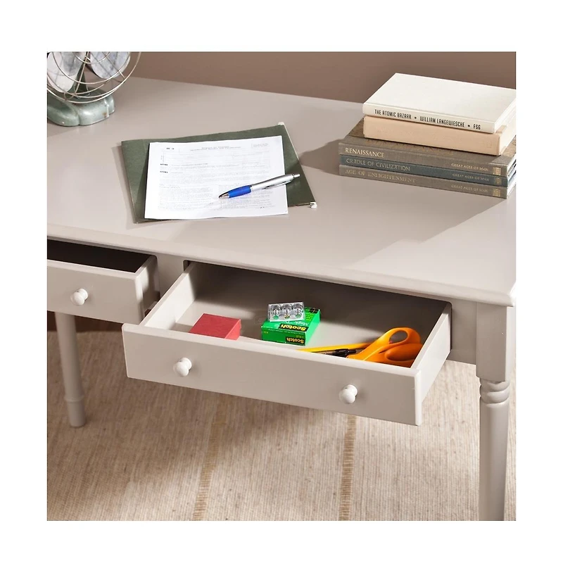 Augusta Home Janice 2-Drawer Writing Desk