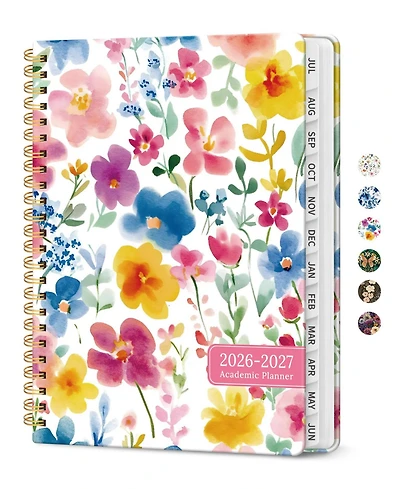 Danrong Academic Planner Monthly Weekly Calendar Hardcover with Tabs for School Office
