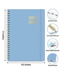 Danrong Academic Planner Weekly Monthly Hardcover Organizer with Tabs for Students Teachers