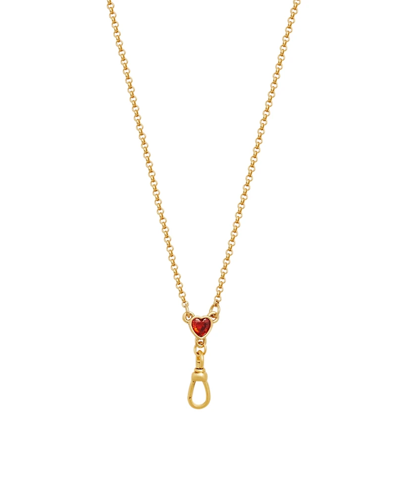 Fable England Gold Love Heart Clasp Chain Necklace