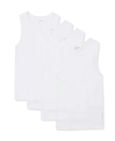 Lands' End Boys' 4-20 Ribbed Cotton Tank Tops, 4-Pack