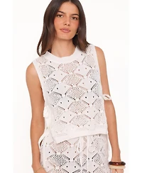 Petal and Pup Women's Ysabel Sleeveless Pointelle-Knit Top Shorts, 2-Piece Set