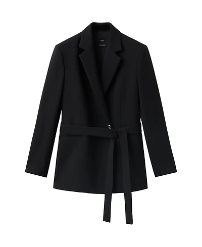 Mango Women's Double-Breasted Belted Blazer