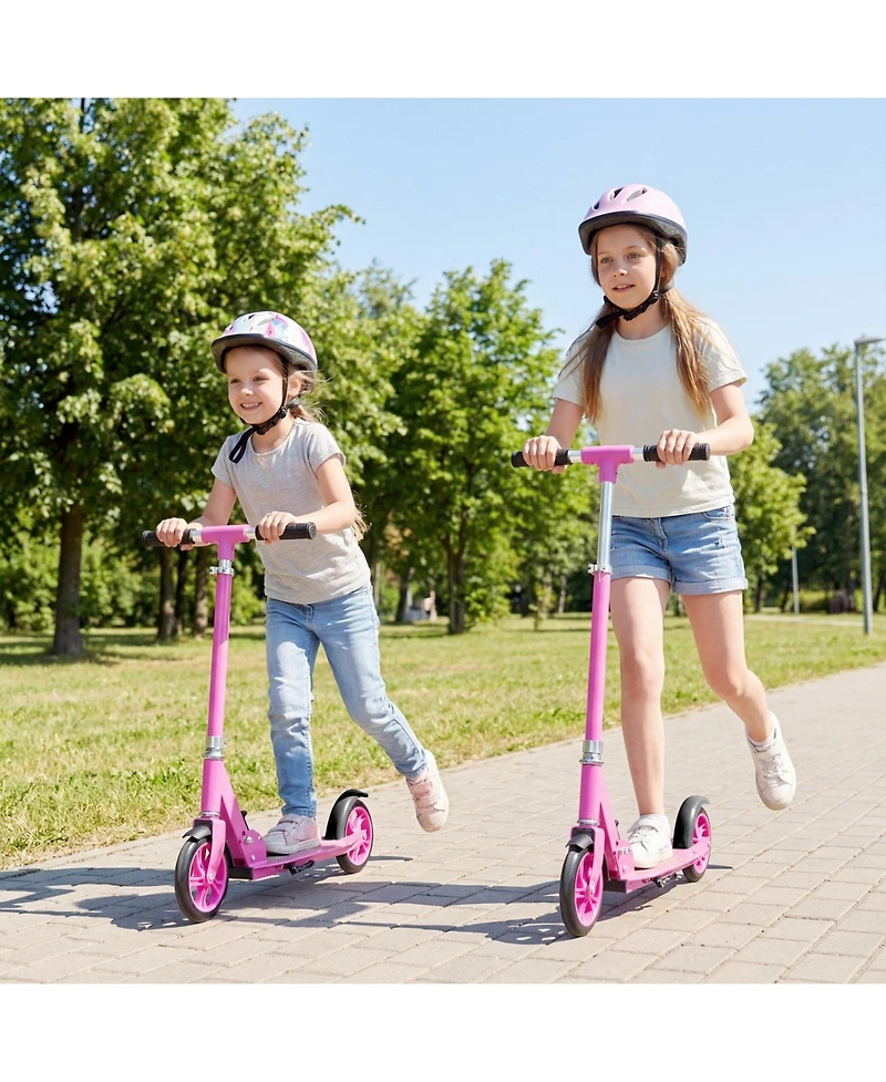 Glintex Adjustable-Height Folding Aluminum Alloy Kick Scooter, 220 lb Capacity, Ages 8+