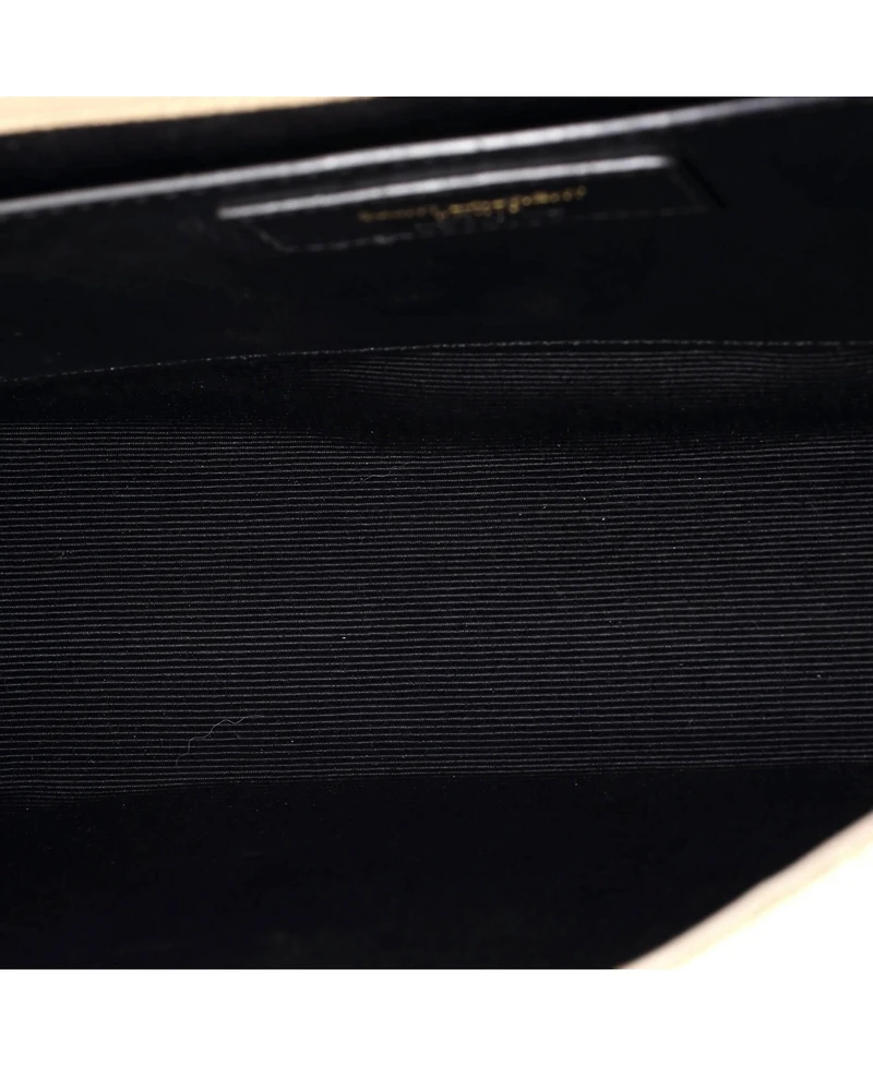 Pre-Owned Saint Laurent Medium Classic Monogram Envelope Satchel Mixed Matelasse Leather