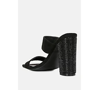High Sass Rhinestone Embellished Sandals