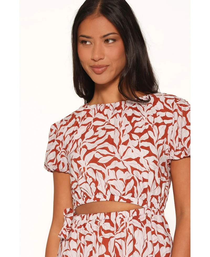 Petal and Pup Women's Toria Floral Cut-Out Maxi Dress