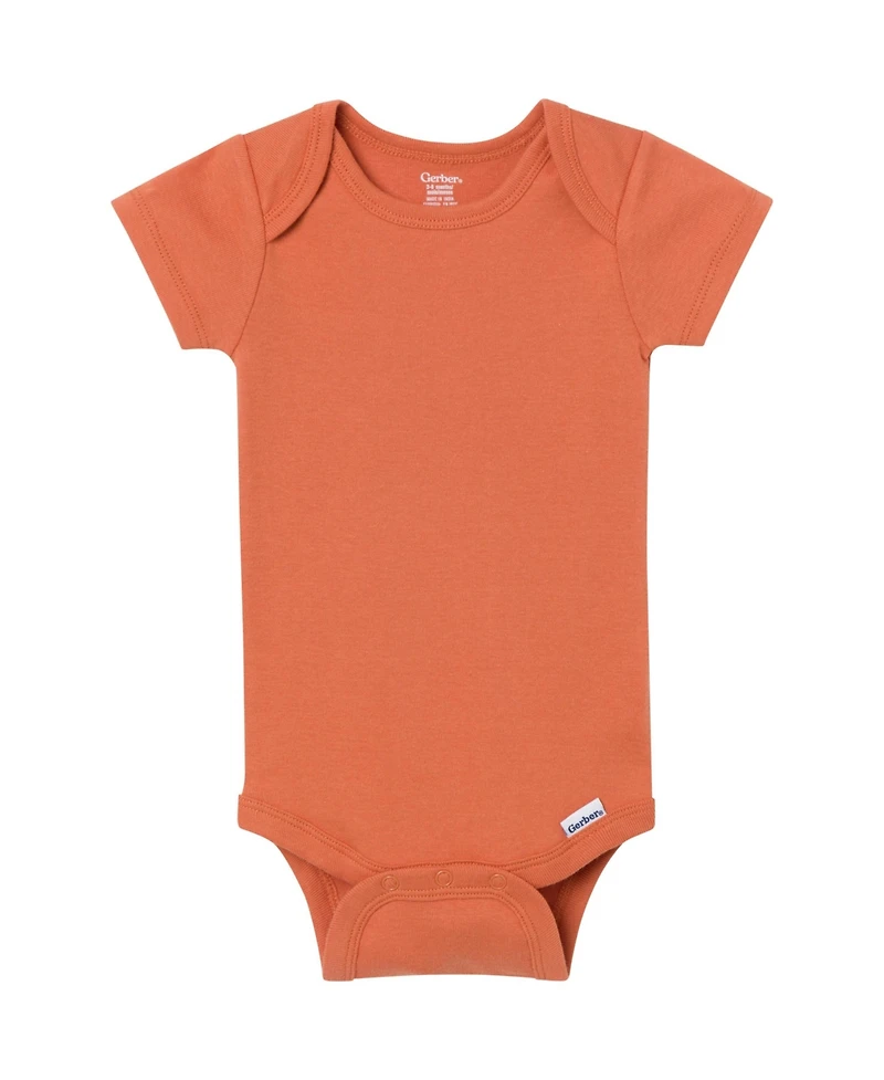Gerber Baby 5-Pack Short Sleeve Bodysuits, Cozy Neutral, 24 Months