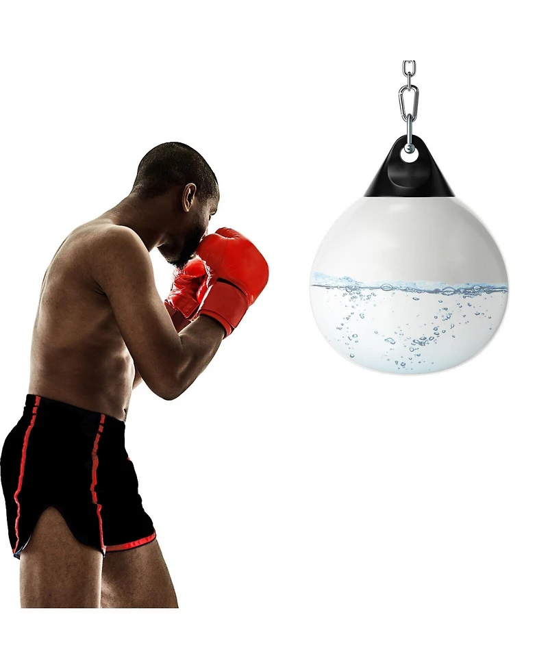 Glintex Water Punching Bag, Aqua Heavy Bag, 39 in Adjustable Metal Chain and Water Injector