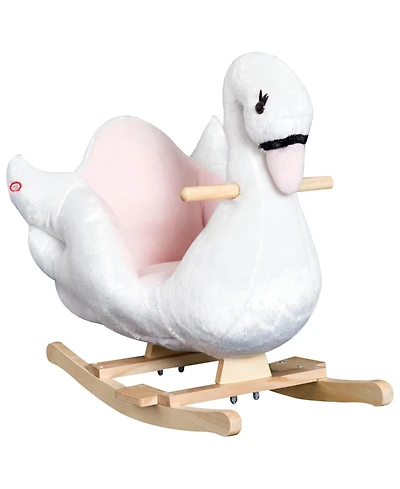 Glintex Rocking Swan Plush Rocker with Music, Ages 18 Months+