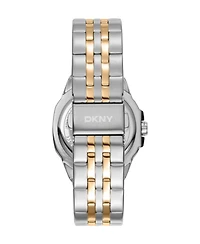Dkny Women's Logo Quartz Two Tone Stainless Steel Bracelet Watch