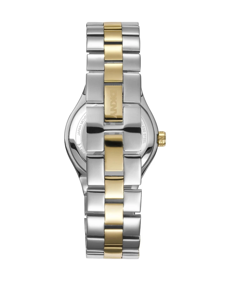 Dkny Women's Quartz Urban Two-Tone Stainless Steel Bracelet Watch, 30mm