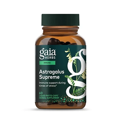 Gaia Herbs Astragalus Supreme - Immune and Antioxidant Support Herbal Supplement - With Astragalus Root, Schisandra Berry, and Ligustrum