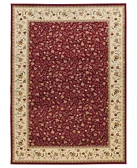 Closeout!! Km Home Pesaro Floral Red 5'5" x 7'7" Area Rug