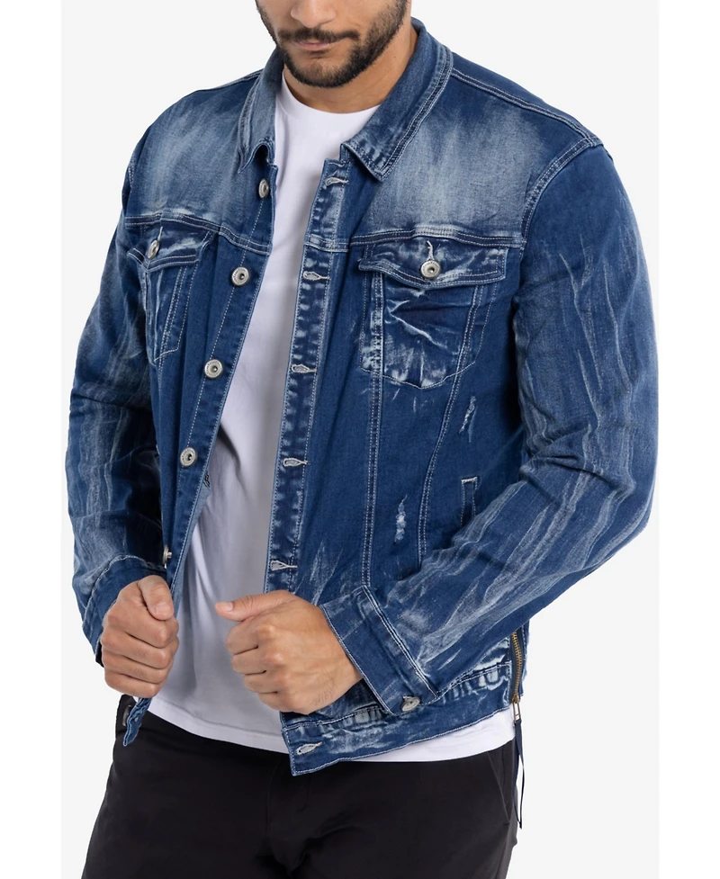 Men's Washed Denim Jacket