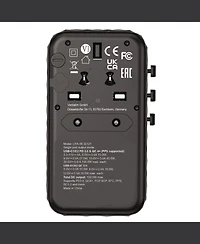 Verbatim 32121 Uta-06 Gan Iii 2-usb-a/2-usb-c/Quick Charge 4plus Universal Travel Adapter