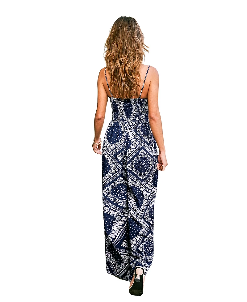 Cupshe Women's V-Neck Zipper Closure Unlined Jumpsuit