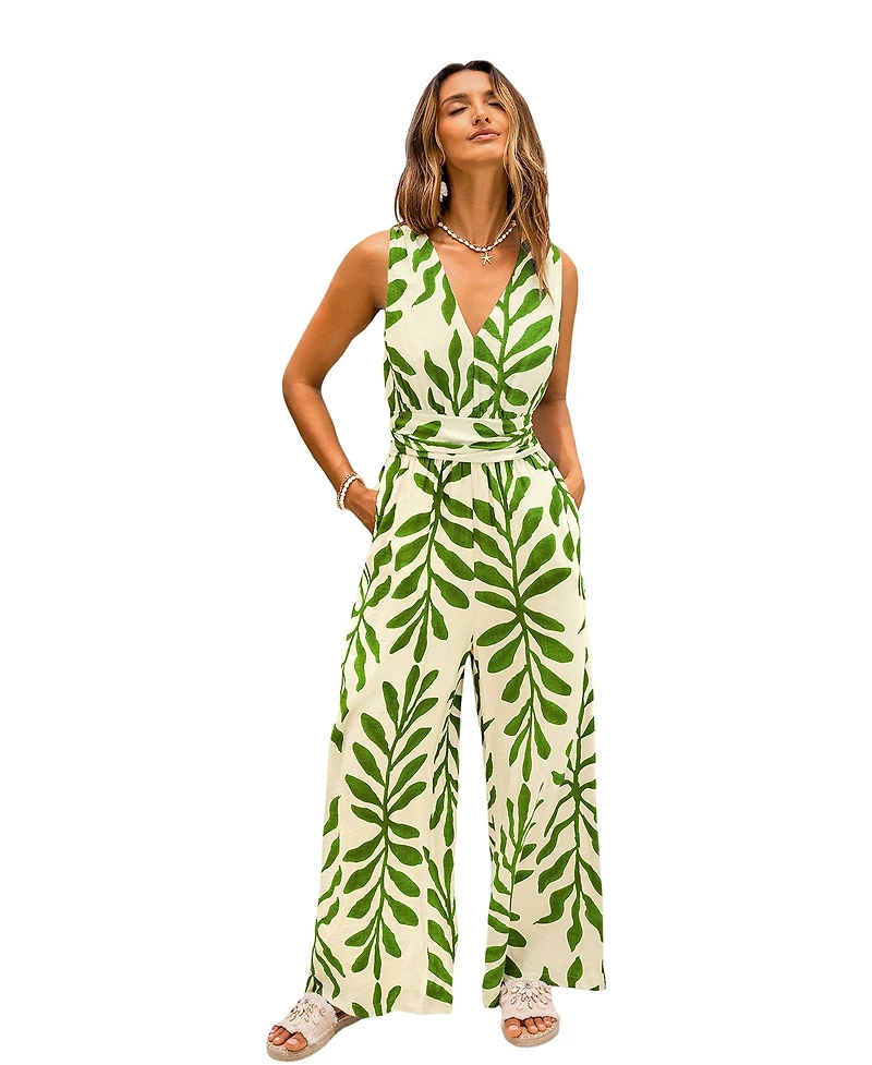 Cupshe Women's Yachting Tropical Jumpsuit