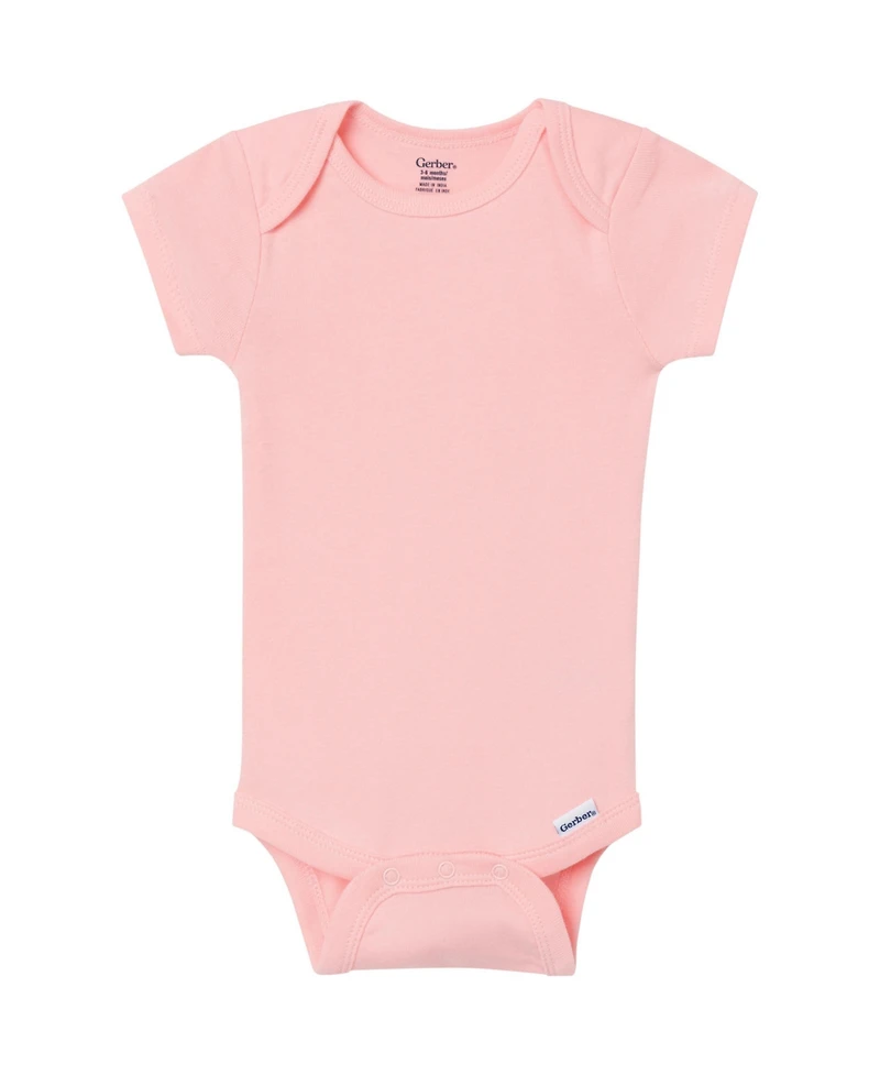Gerber Baby (0-3 M to 24 ) 5-Pack Short Sleeve Bodysuits, Pastels
