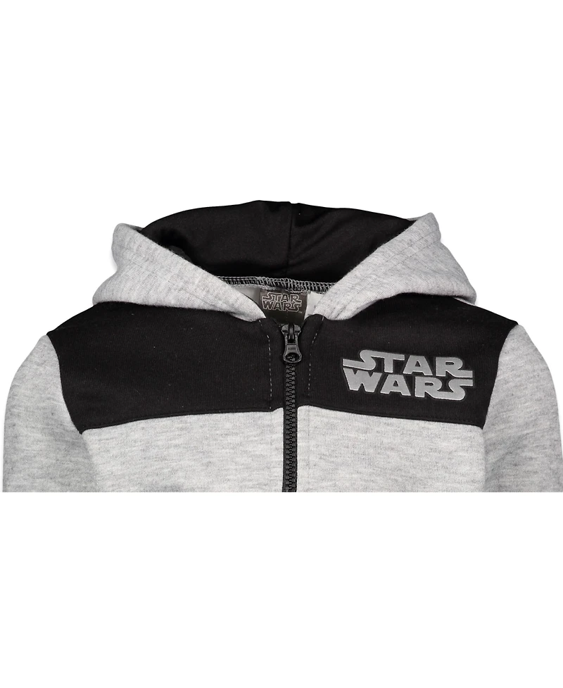 Star Wars The Mandalorian Child Fleece Half Zip Hoodie Toddler| Boys