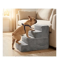 Zeny Staircase ramps designed for small dogs and cats, high-density foam curved pet steps, dog steps