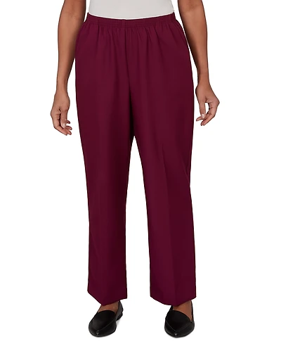 Alfred Dunner Women's Colored Classic Pull-On Pants