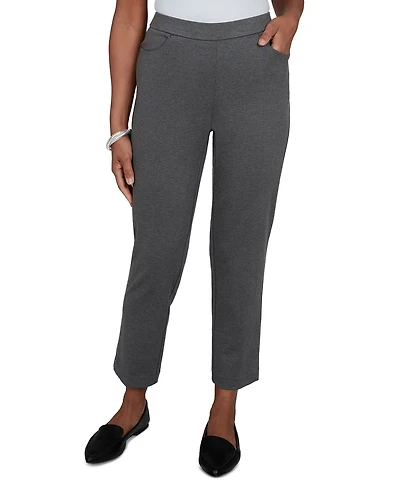Alfred Dunner Women's Pull-On Mid-Rise Cropped & Ankle Pants
