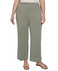 Ruby Rd. Plus Size Snow Wash Elastic Waist Pants