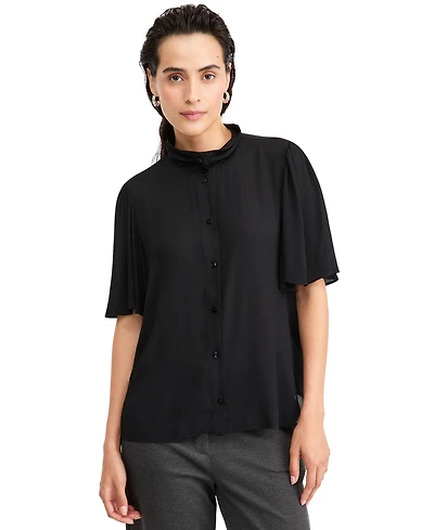 Emme Marella Emmseggio Petal-Sleeve Shirt