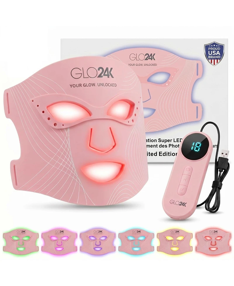 GLO24K 7 Color Led Photon Rejuvenation Super Mask (Limited Edition )