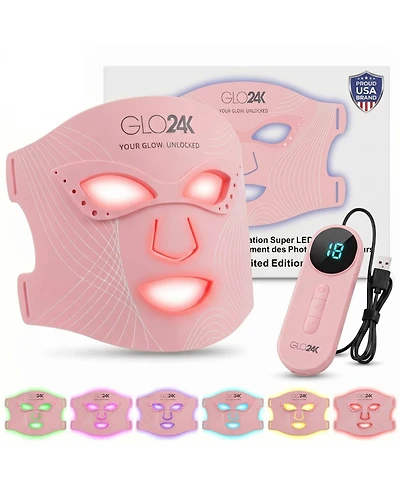 GLO24K 7 Color Led Photon Rejuvenation Super Mask (Limited Edition )