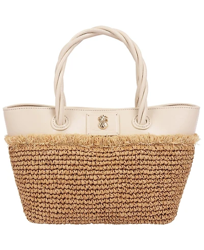 Tommy Bahama Charlotte Raffia Fringe Medium Tote