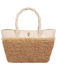 Tommy Bahama Charlotte Raffia Fringe Medium Tote