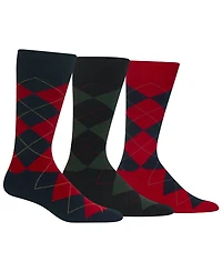 Polo Ralph Lauren Men's 3-Pack Argyle Dress Socks