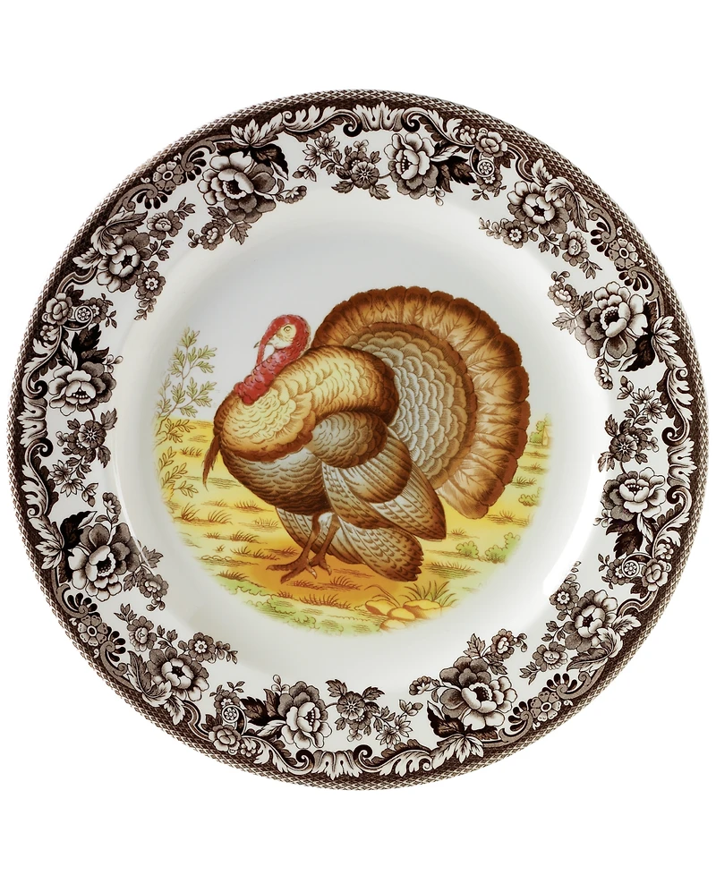 Spode Woodland Turkey Dinner Plate