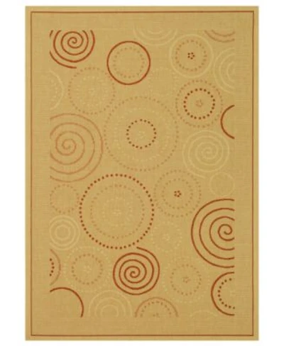Manufacturers Closeout Safavieh Courtyard Indoor Outdoor Cy1906 3201 Natural Maroon Area Rug
