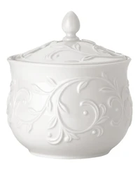Lenox Dinnerware, Opal Innocence Carved Sugar Bowl